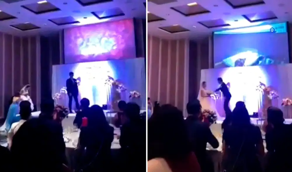 El video desató el desconcierto de los invitados y los insultos que protagonizaron los familiares. Foto: composición LR/capturas de TikTok/@KoolPrince33