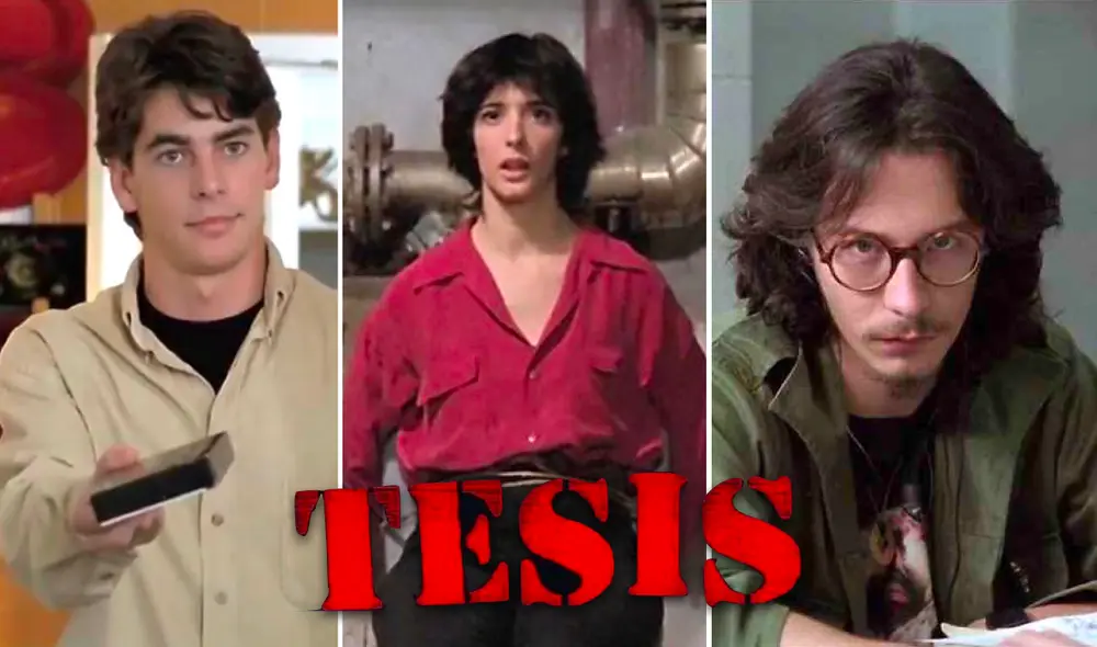 "Tesis", de Alejandro Amenábar, está protagonizada por Ana Torrent, Eduardo Noriega, Fele Martínez. Foto: composición LR/United Universal Pictures