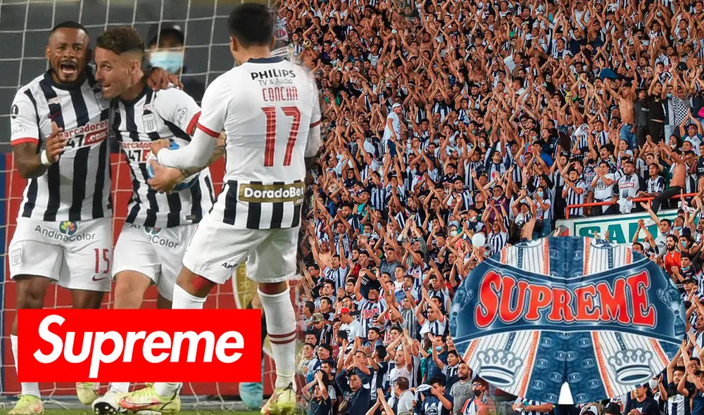 Alianza Lima: la marca estadounidense Supreme venderá camiseta y short de los blanquiazules inspirados en el centenario del club,. Foto: composición LR/AFP/Supreme Alianza Lima: la marca estadounidense Supreme venderá camiseta y short de los blanquiazules inspirados en el centenario del club,. Foto: composición LR/AFP/Supreme