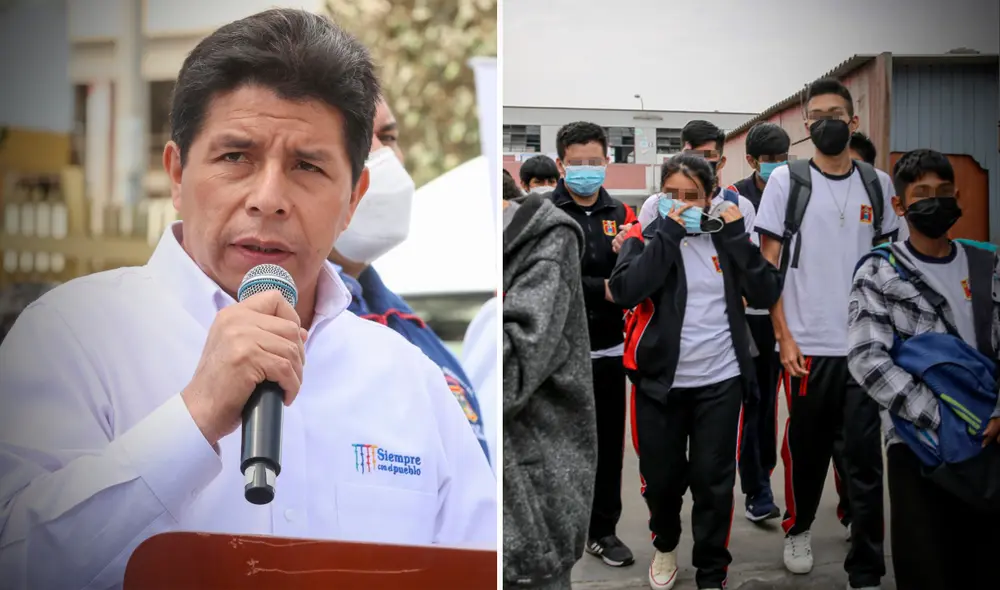 Pedro Castillo oficializará uso facultativo de mascarillas en las escuelas del país. Foto: composición LR/Presidencia Pedro Castillo oficializará uso facultativo de mascarillas en las escuelas del país. Foto: composición LR/Presidencia