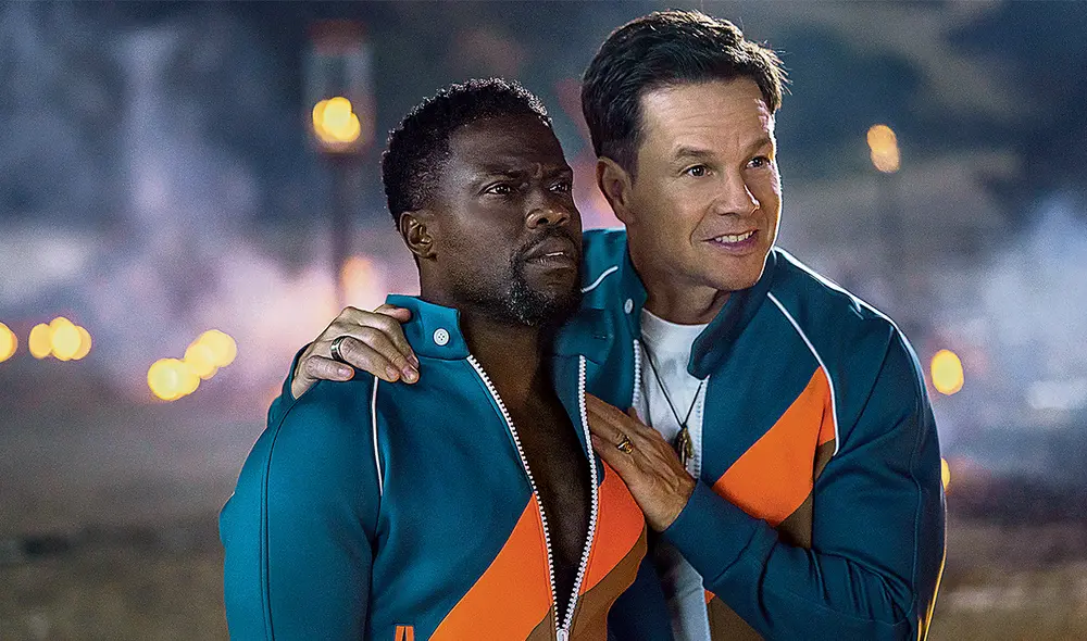 Tras el viaje de su esposa y sus hijos, Sonny (Kevin Hart) decide pasar tiempo junto con su amigo de la infancia, Hurt (Mark Wahlberg). Foto: difusión