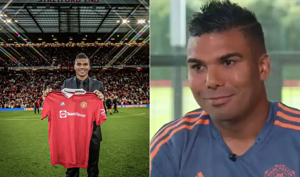 Casemiro en el Manchester United. Foto: Composición/Manchester United/ESPN Casemiro en el Manchester United. Foto: Composición/Manchester United/ESPN