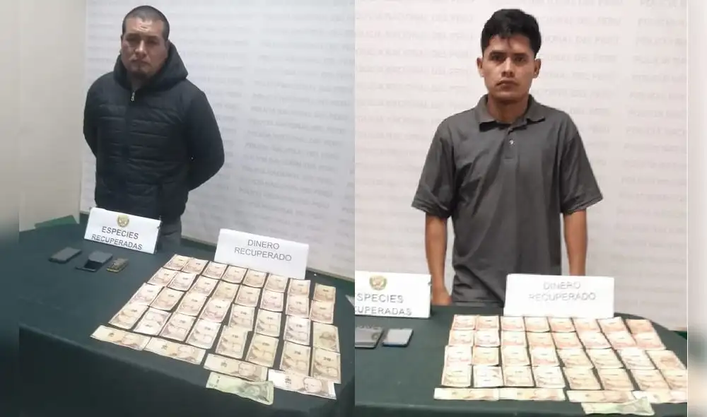 Trabajadores de empresa de venta de víveres fueron responsables de robo. Foto: PNP Trabajadores de empresa de venta de víveres fueron responsables de robo. Foto: PNP