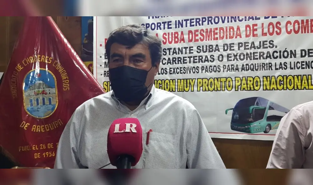 Presidente del Sindicato de Choferes Camioneros, Teófilo Sánchez. Foto: Alexis Choque/La República