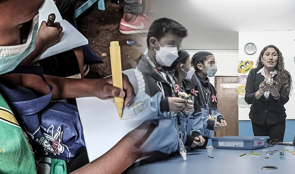 El uso de cubrebocas en los estudiantes de centros educativos básicos, privados y públicos será opcional en todas las aulas a nivel nacional. Foto: composición LR El uso de cubrebocas en los estudiantes de centros educativos básicos, privados y públicos será opcional en todas las aulas a nivel nacional. Foto: composición LR