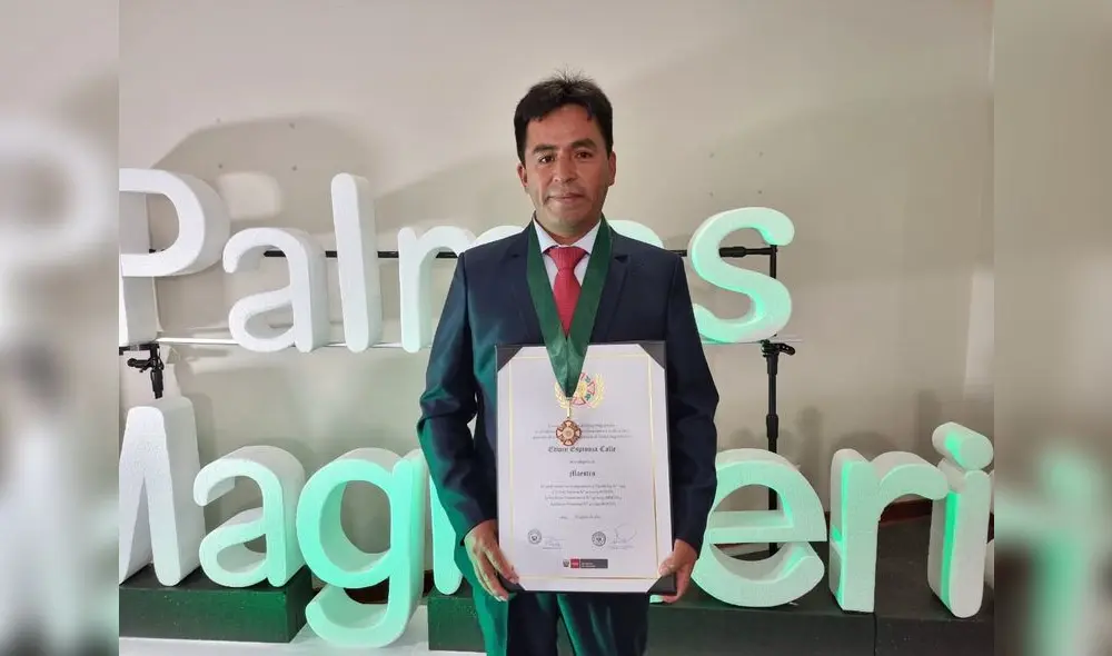 El docente Espinoza Calle publicará libro "Jugando con las tapitas aprendo las matemáticas", donde explicará su metodología. Foto: Mary Luz Aranda-URPI/LR