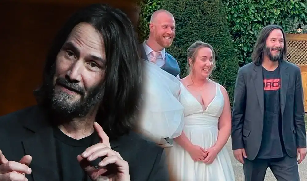 Keanu Reeves rechazó tomar alcohol en el casamiento debido a que acababa de arribar de un largo vuelo y se sentía cansado. Foto: composición LR/AFP/Twitter