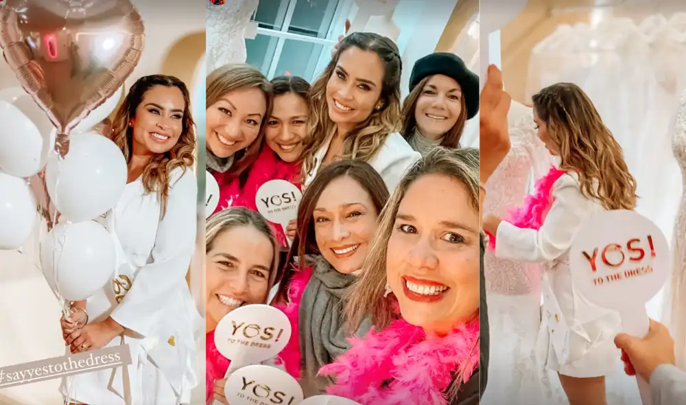 Ethel Pozo se reunió con su círculo cercano para elegir su vestido de novia. Foto: composición LR/Instagram/Ethel Pozo