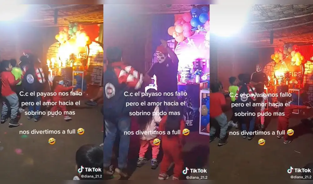 Los usuarios se confundieron porque no sabían si se trataba de un mimo o un payaso. Foto: composición LR/@diana_21.2/TikTok