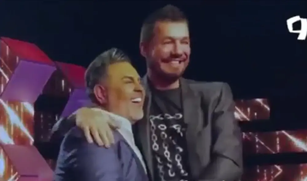 Andrés Hurtado viajó hasta Argentina para entrevistar a Marcelo Tinelli. Foto: captura de Panamericana