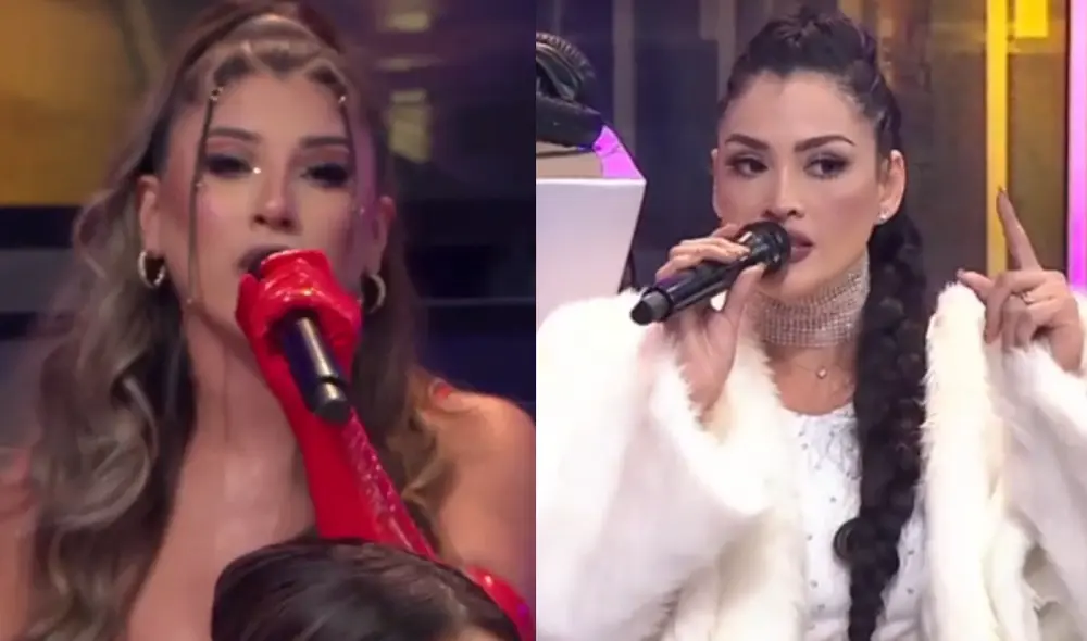 La cuarta transmisión de "La gran estrella" tuvo un ambiente muy tenso por la pelea entre Yahaira y Michelle Soifer. Foto: composición LR/América TV La cuarta transmisión de "La gran estrella" tuvo un ambiente muy tenso por la pelea entre Yahaira y Michelle Soifer. Foto: composición LR/América TV