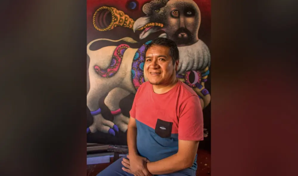 Pinturas en óleo Noche mágica y Futurista formaron parte de la individual El cóndor pasa que se queda en la galería Imaginarte hasta el 31 de agosto. Foto: difusión. Pinturas en óleo Noche mágica y Futurista formaron parte de la individual El cóndor pasa que se queda en la galería Imaginarte hasta el 31 de agosto. Foto: difusión.