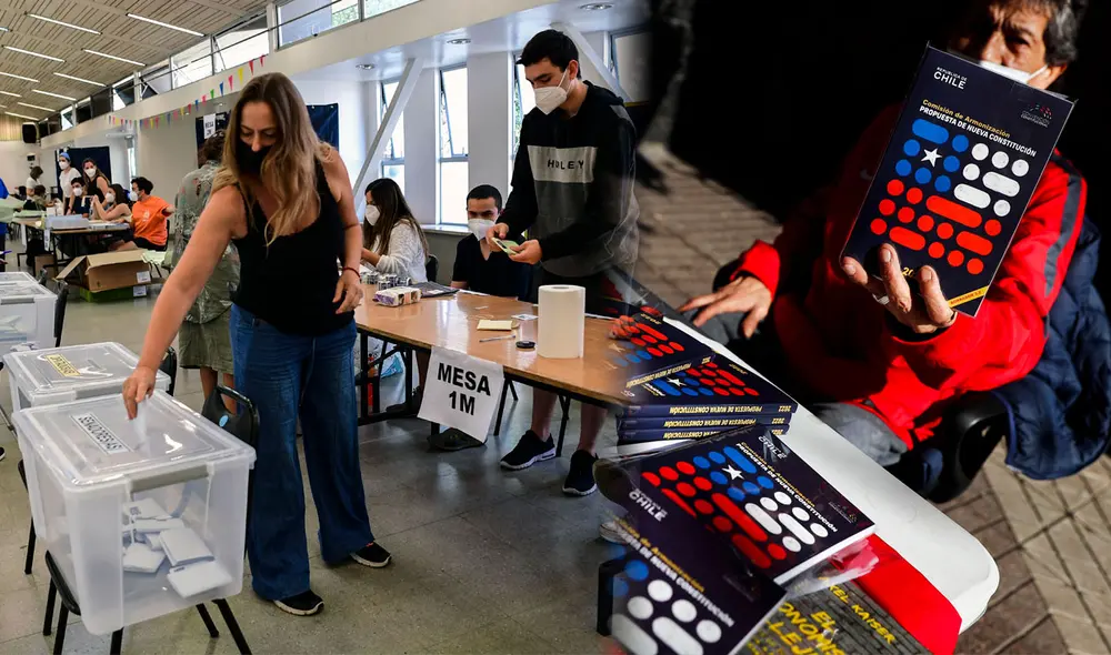 El voto en el Plebiscito de Salida 2022 es obligatorio. Foto: composición LR/AFP El voto en el Plebiscito de Salida 2022 es obligatorio. Foto: composición LR/AFP