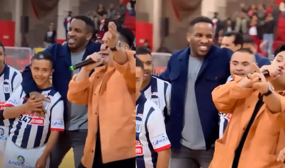 Jefferson Farfán y Deyvis Orosco se reunieron en la Videna con los equipos de futsal down de Alianza Lima y Universitario. Foto: composición LR/Instagram/@jefferson_farfan_oficial