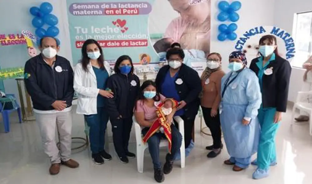 La actividad fue organizada en el contexto de la Semana de la Lactancia Materna. Foto: EsSalud Áncash