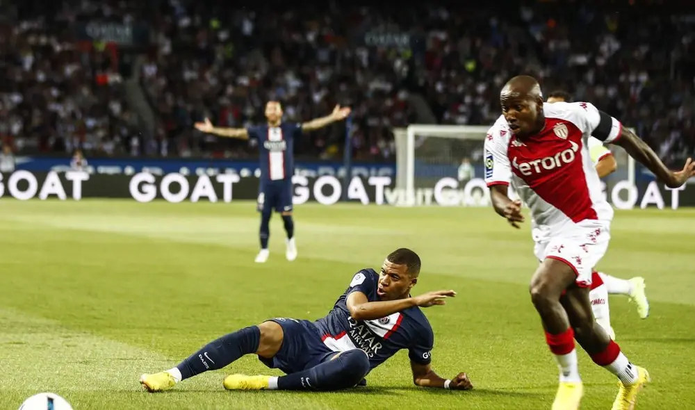 PSG vs. Monaco: el conjunto visitante abrió el marcador en el Parque de los Príncipes. Foto: EFE