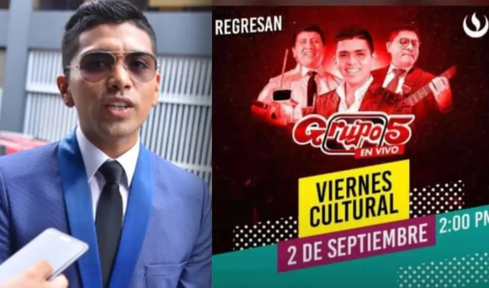 Grupo 5 anuncia si se presentará o no en la Universidad de Ciencias Aplicadas. Foto: composición ÑR/ GLR/ @peruanitapromedio/Instagram