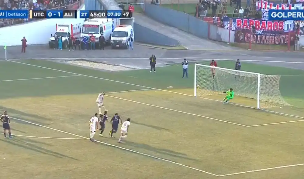 Gol de Donald Millán. Foto: captura ESPN