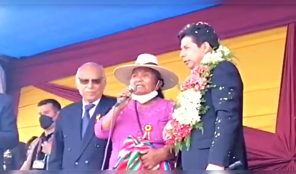 Pedro Castillo y Aníbal Torres junto a Lucía Chipana, quien mencionó que defenderá al actual Gobierno. Foto: La República Pedro Castillo y Aníbal Torres junto a Lucía Chipana, quien mencionó que defenderá al actual Gobierno. Foto: La República