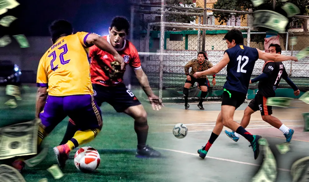 Algunos jugadores de fútbol amateur reciben un pago por cada partido o torneo que disputen. Foto: composición LR/Gerson Cardoso/Lima League/ Futsal Street Algunos jugadores de fútbol amateur reciben un pago por cada partido o torneo que disputen. Foto: composición LR/Gerson Cardoso/Lima League/ Futsal Street