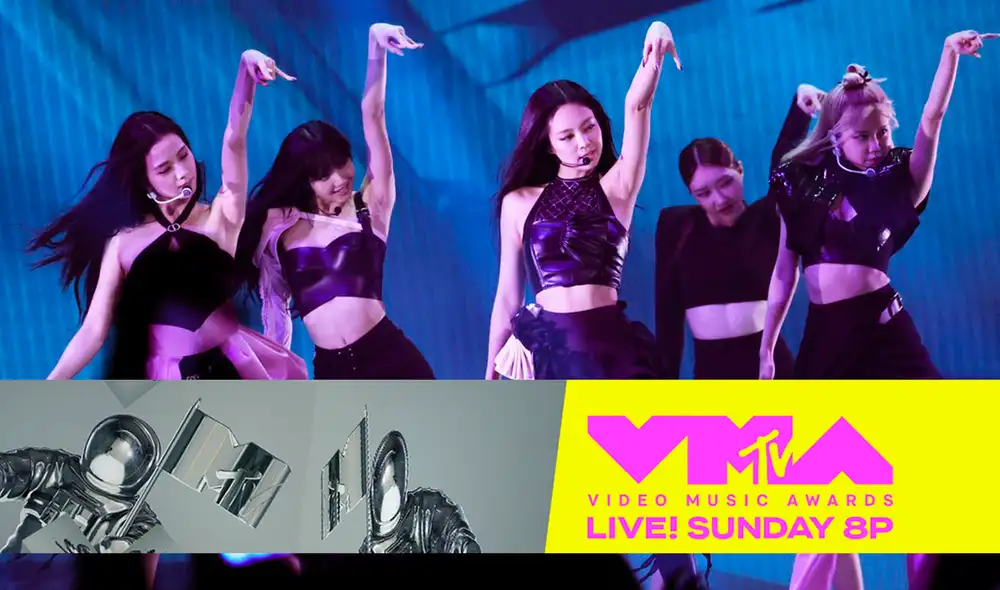 BLACKPINK se presenta con "Pink venom" en los VMAs 2022. Foto: MTV/AFP BLACKPINK se presenta con "Pink venom" en los VMAs 2022. Foto: MTV/AFP