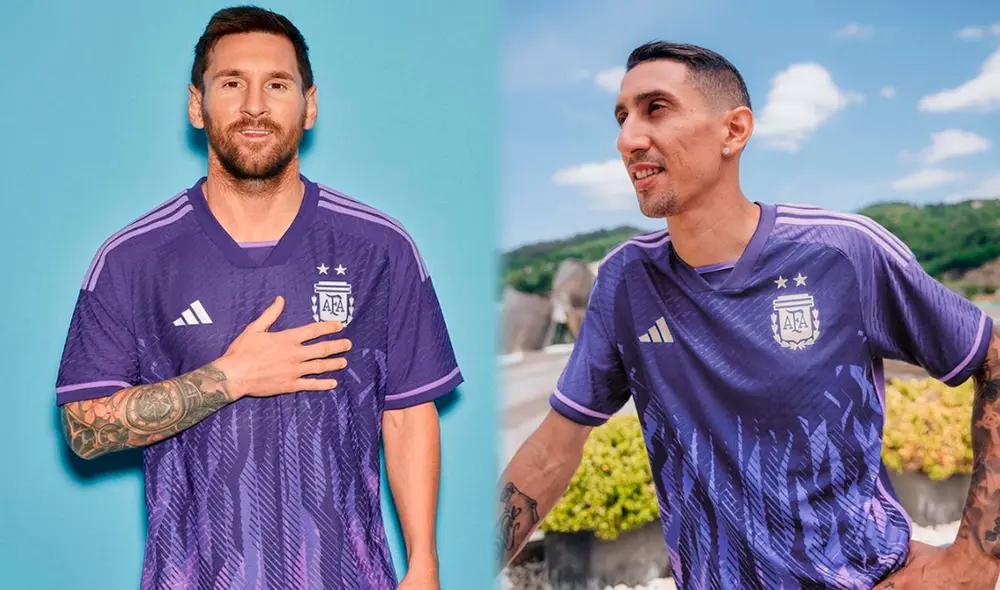 Lionel Messi y Ángel Di María lucieron la nueva remera alternativa de Argentina. Foto: composición LR / Adidas / angeldimariajm / Twitter Lionel Messi y Ángel Di María lucieron la nueva remera alternativa de Argentina. Foto: composición LR / Adidas / angeldimariajm / Twitter