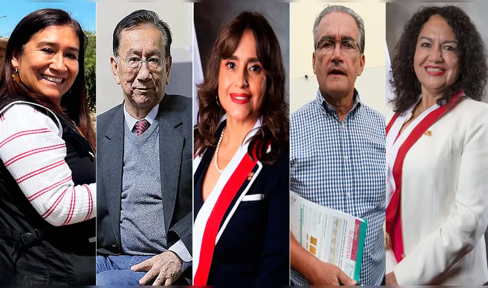 Marleny Portero, José Balcázar,, Jessica Córdova, Alejandro Aguinaga y Mary Acuña fueron elegidos como congresistas por Lambayeque. Composición LR/ Carlos Romero