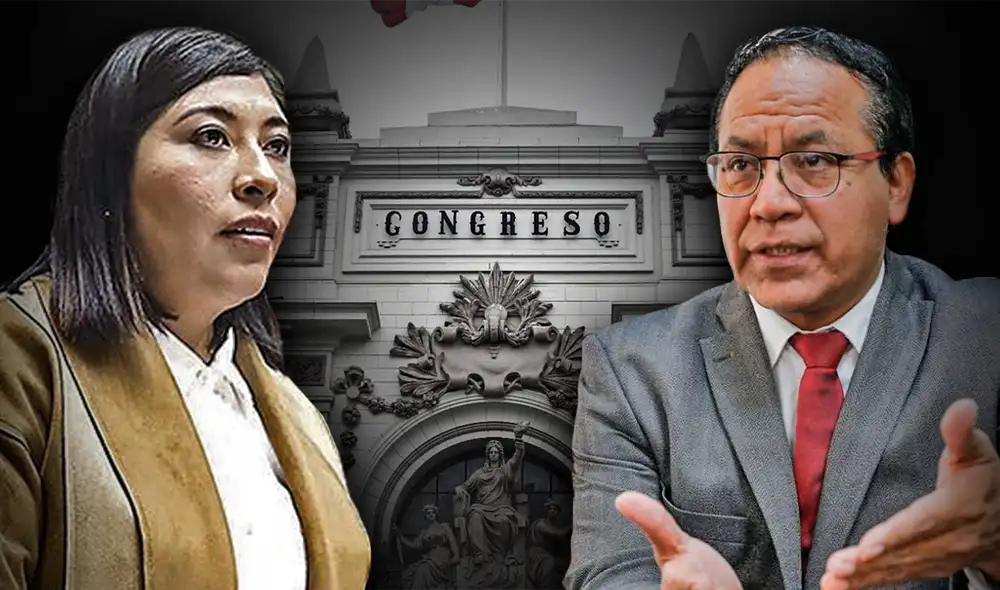 Betssy Chávez y Roberto Sánchez son actuales ministros de Pedro Castillo que también cumplen la labor congresal. Foto: Composición LR / Fabrizio Oviedo