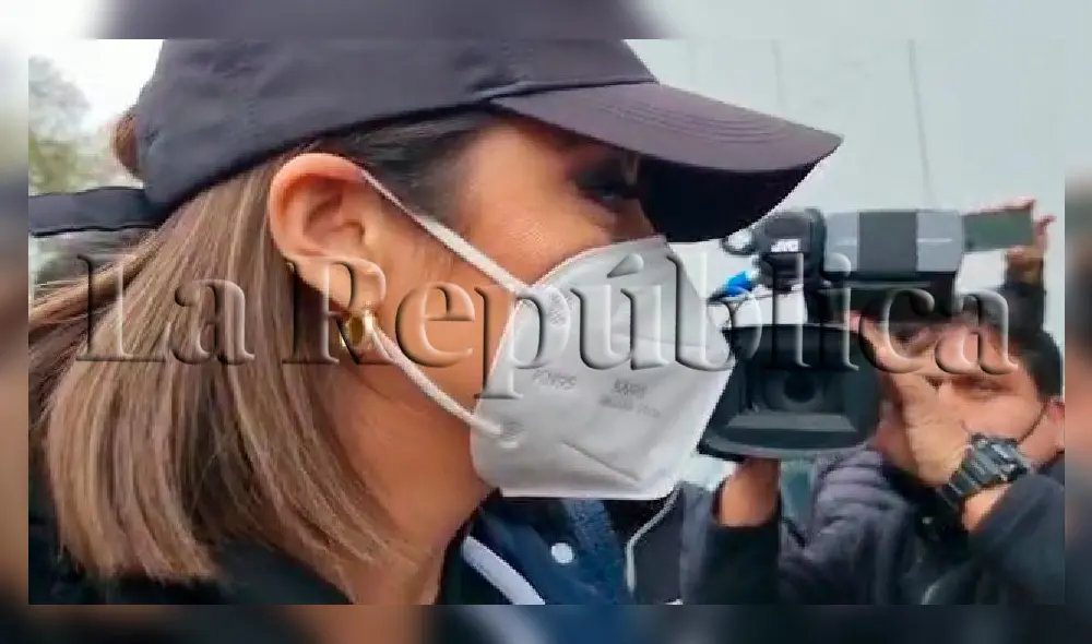 Karla Tarazona no quiso hablar de su separación con Rafael Fernández. Foto: Deysi Portuguez/URPI-LR