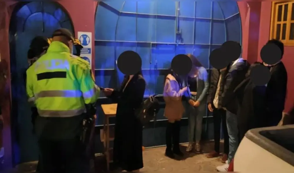 Más de 20 menores fueron intervenidos en fiesta semáforo realizada en el distrito de Huaraz. Foto: Huaraz Noticias