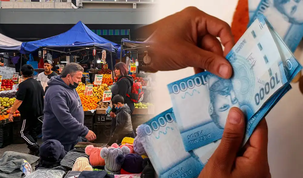 El Bono Canasta Básica 2022 se entrega a la población más vulnerable de Chile ante el alza de precios. Foto: composición LR / AFP / Diario Concepción