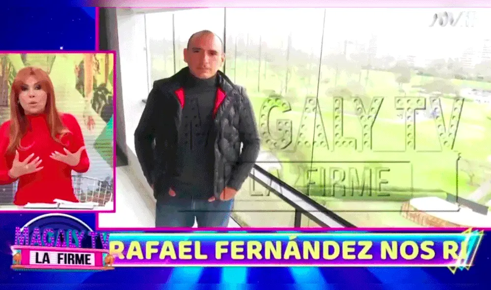 Rafael Fernández habló con Magaly Medina sobre su separación con Karla Tarazona. Foto: ATV