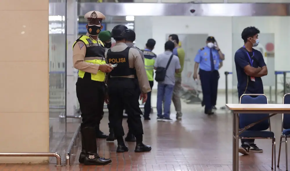 La Policía de Indonesia descarta que haya habido actos de discriminación durante la detención. Foto: EFE La Policía de Indonesia descarta que haya habido actos de discriminación durante la detención. Foto: EFE