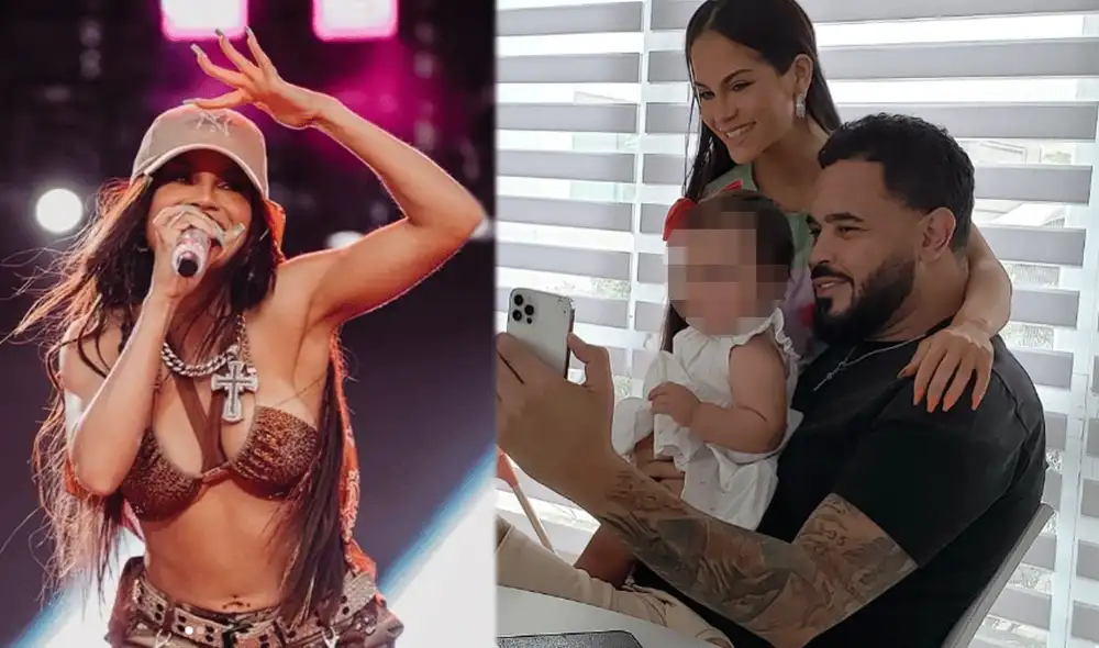 Natti Natasha visita a su esposo, Raphy Pina, junto a su hija. Foto: composición LR/Instagram/@NattiNatasha/@RaphyPina