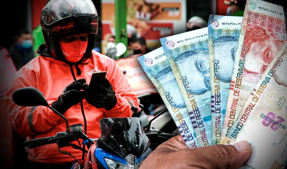 Conoce cuánto puede ganar un repartidor de delivery en Perú. Foto: composición LR / La República