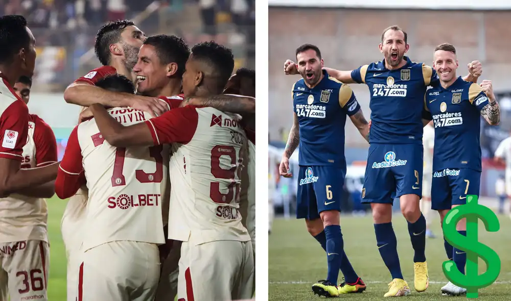 Tanto los planteles de Alianza Lima como de Universitario superan el millón de dólares. Foto: composición LR/Universitario/Alianza Lima. Tanto los planteles de Alianza Lima como de Universitario superan el millón de dólares. Foto: composición LR/Universitario/Alianza Lima.