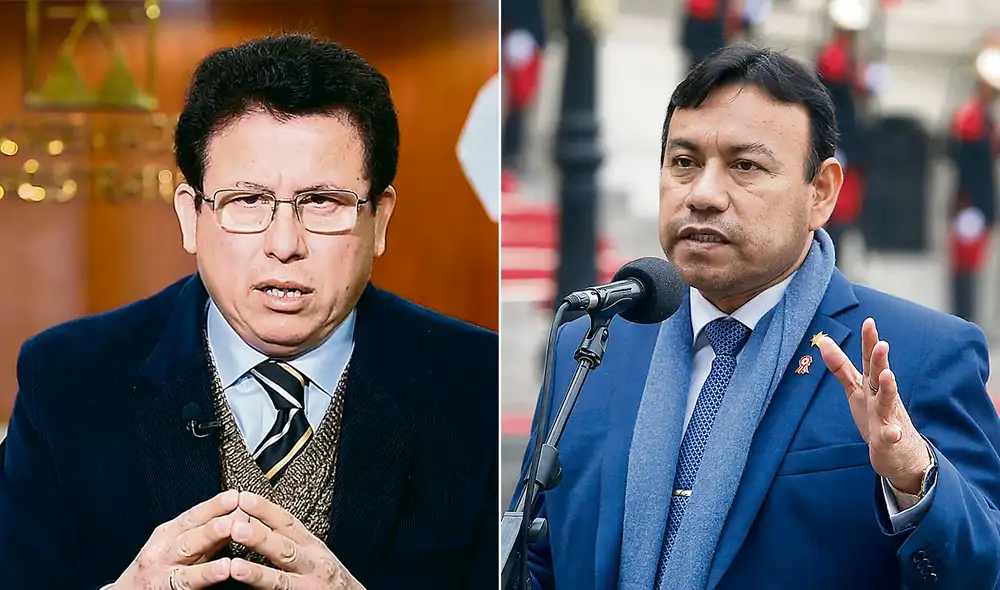 Cortocircuito. Ministros Rodríguez y Chero calientan la disputa por el Acuerdo de Escazú. Foto: composición/ difusión