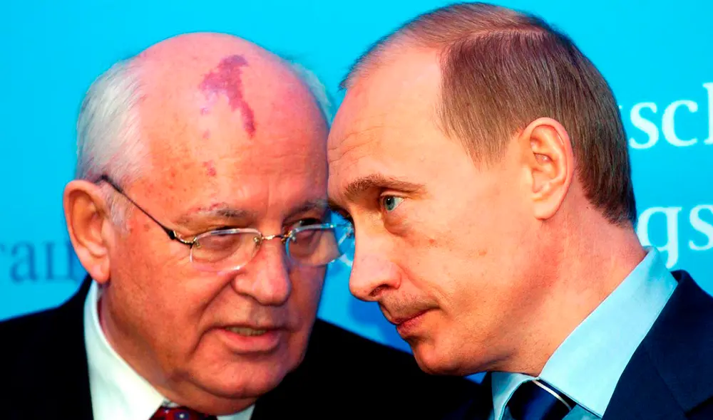 Vladímir Putin destacó la “gran actividad humanitaria, benefactora e ilustradora” que Gorbachov había demostrado durante sus últimos años. Foto: EFE