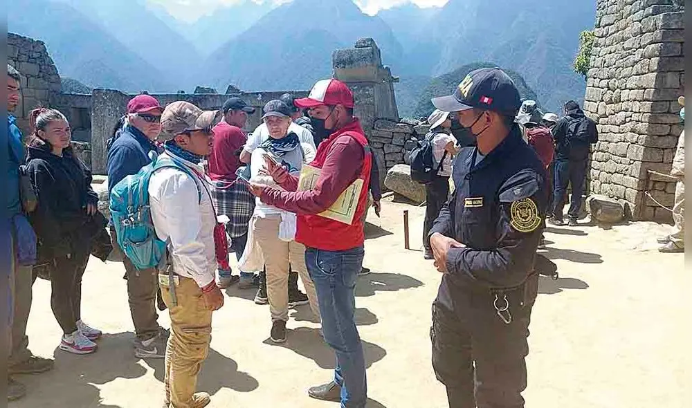 Operativo en Machupichu. Foto: difusión