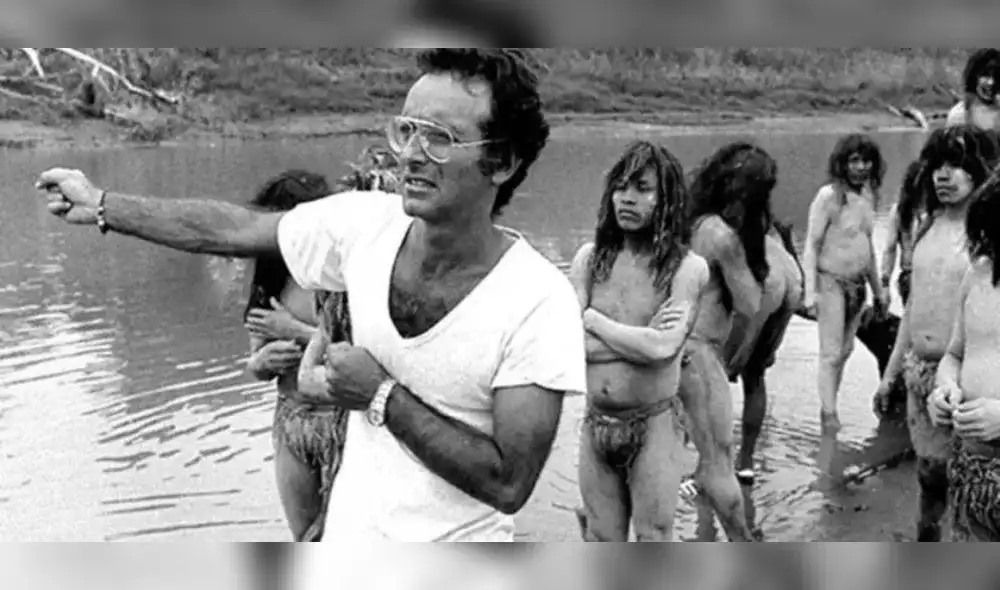 Ruggero Deodato durante las grabaciones de "Holocausto caníbal". Foto: Diario Clarín