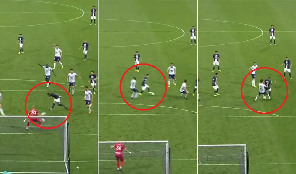 Gol del PSG. Foto: Composición/ESPN