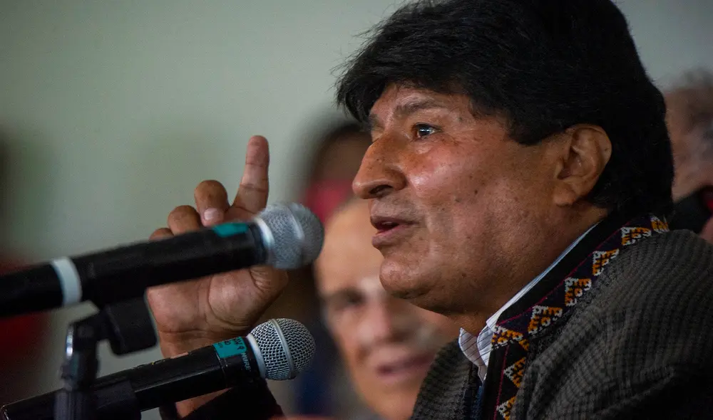Evo Morales criticó la labor del Ministerio de Gobierno. Foto: AFP