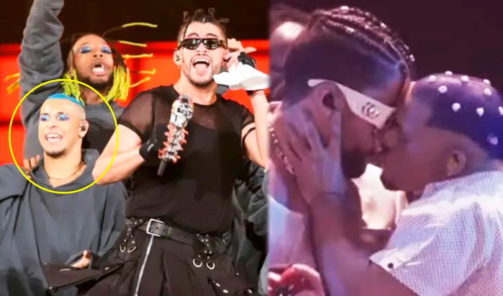 Bad Bunny hizo historia en los MTV Video Music Awards 2022. Foto: Instagram / Bad Bunny / captura YouTube