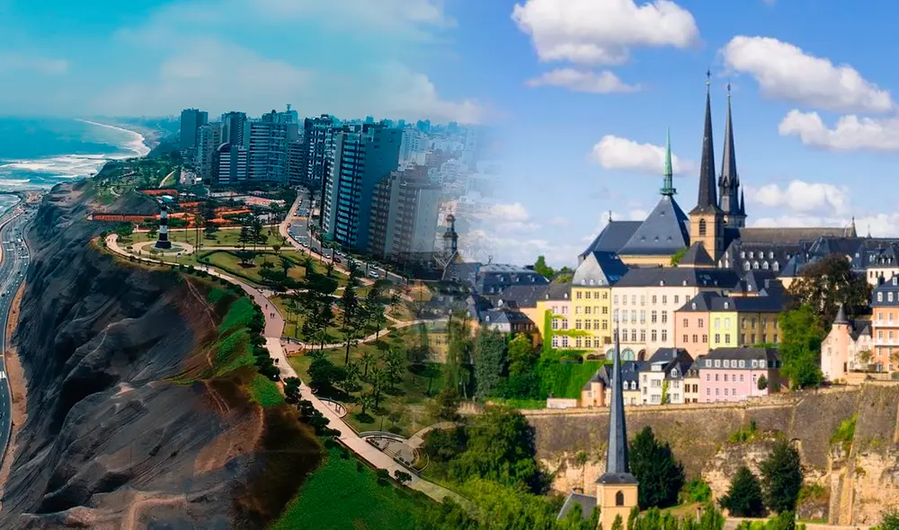 Luxemburgo supera a Perú en el PBI per cápita del 2022, según la revista Global Finance. Foto: composición LR/ Mundo geo/ Armonia Luxemburgo supera a Perú en el PBI per cápita del 2022, según la revista Global Finance. Foto: composición LR/ Mundo geo/ Armonia