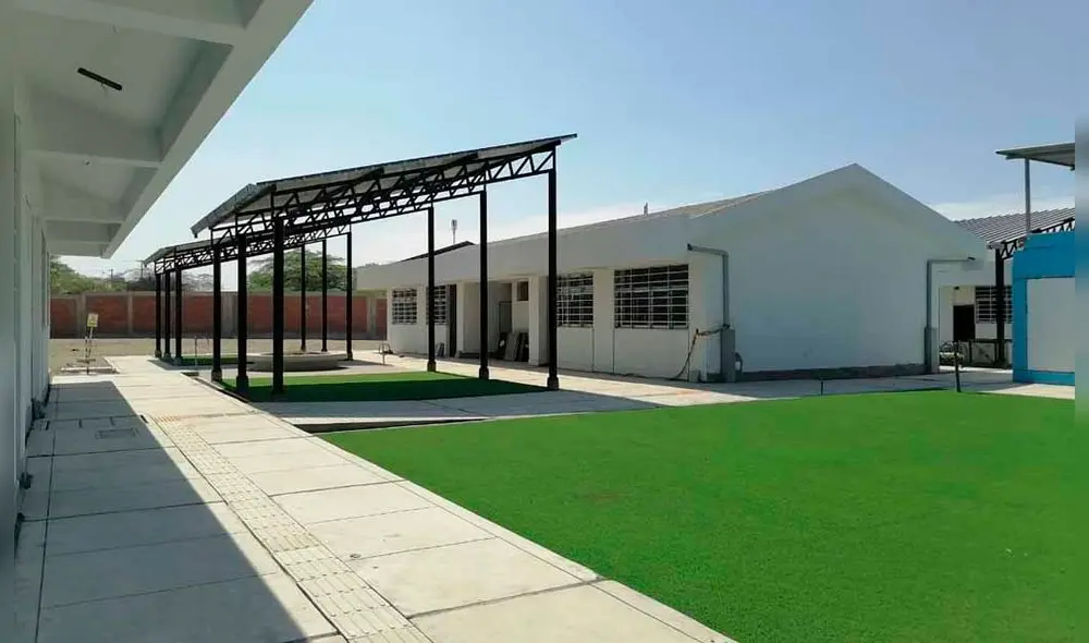 Reportan retraso en la finalización de los trabajos de mejoramiento en el Centro de Educación Básica Regular. Foto: GRP