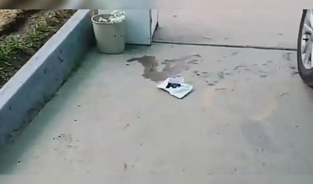 Cusco. El sobre fue recogido, posteriormente, con mucho recelo. Foto: Captura video Municipalidad de Wanchaq