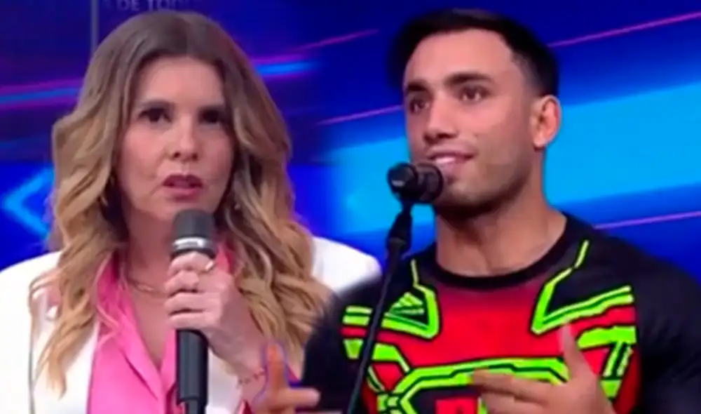 Said Palao pidió las disculpas del caso a Johanna San Miguel. Foto: composición LR/captura América TV Said Palao pidió las disculpas del caso a Johanna San Miguel. Foto: composición LR/captura América TV