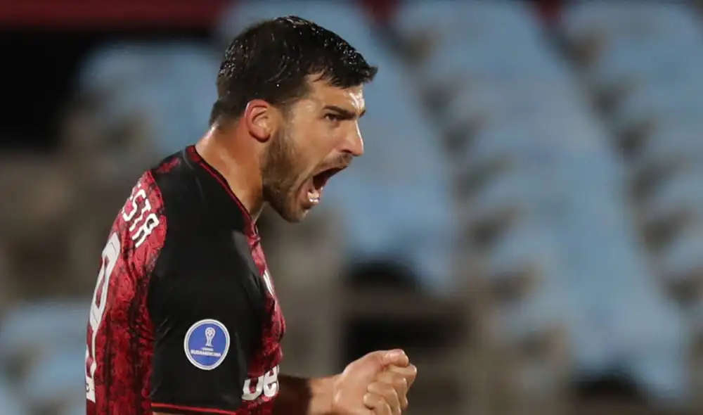 Bernardo Cuesta es el máximo goleador de Melgar en la Copa Sudamericana 2022. Foto: EFE Bernardo Cuesta es el máximo goleador de Melgar en la Copa Sudamericana 2022. Foto: EFE