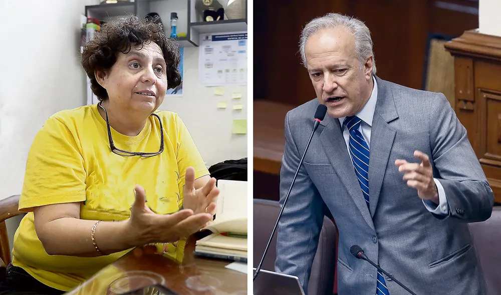 Expectativa. Susel Paredes asegura que exigirá debate de su proyecto de ley. Nano Guerra García podría ceder luego de ser desautorizado por Keiko. Foto: composición LR/La República/Antonio Melgarejo
