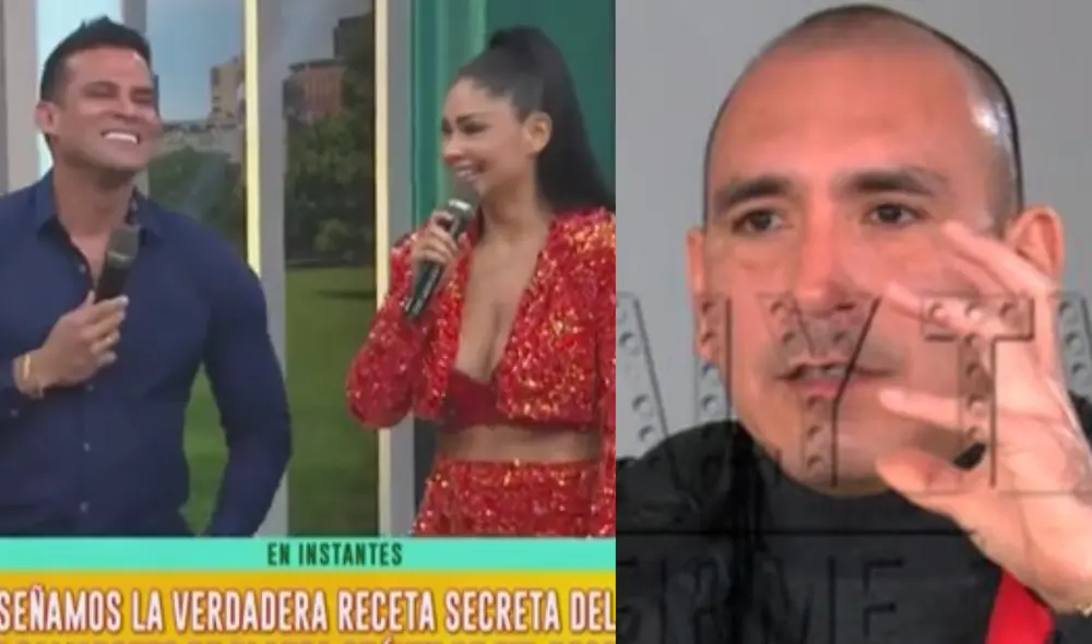 Pamela Franco ignora los comentarios de Rafael Fernández. Foto: composición LR/captura de América TV/captura de ATV